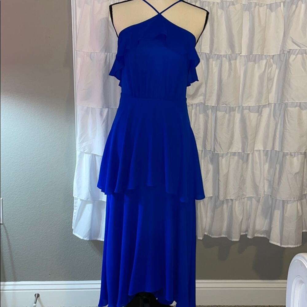CeCe Tiered Maxi Dress Royal Blue Size 2